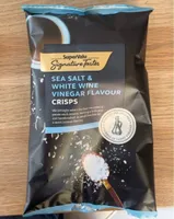 sea salt & white wine vinegar flavour crisps
