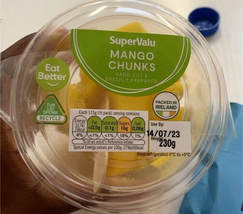 Mango chunks