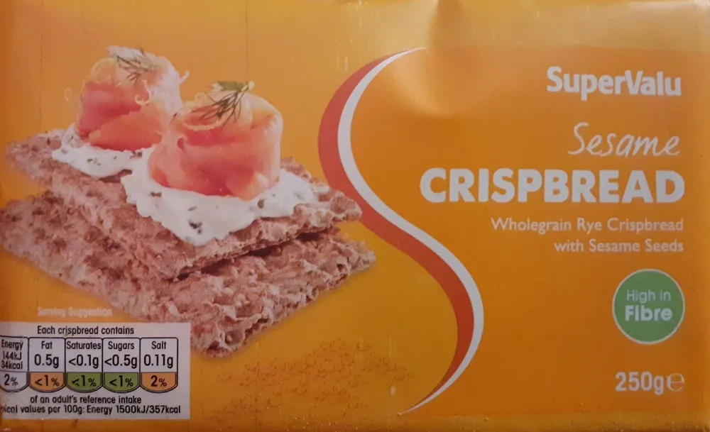 Sesame crispbread