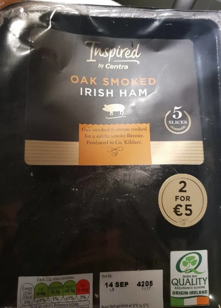 Oak smoked Irish Ham