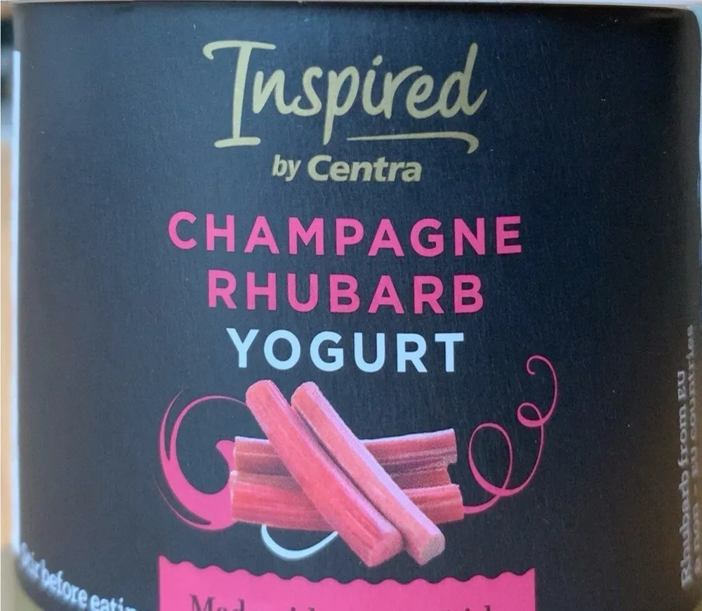 Champagne Rhubarb Yogurt