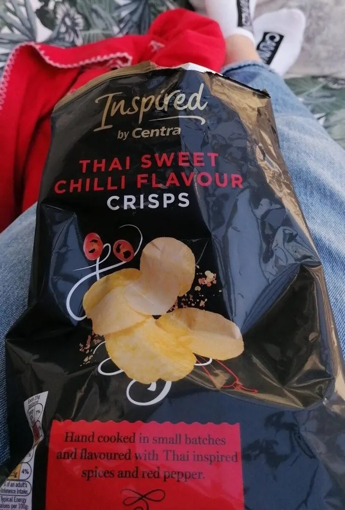 Thai sweet chilli flavour crisps