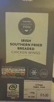 Irish southern fried breaded chicken wings