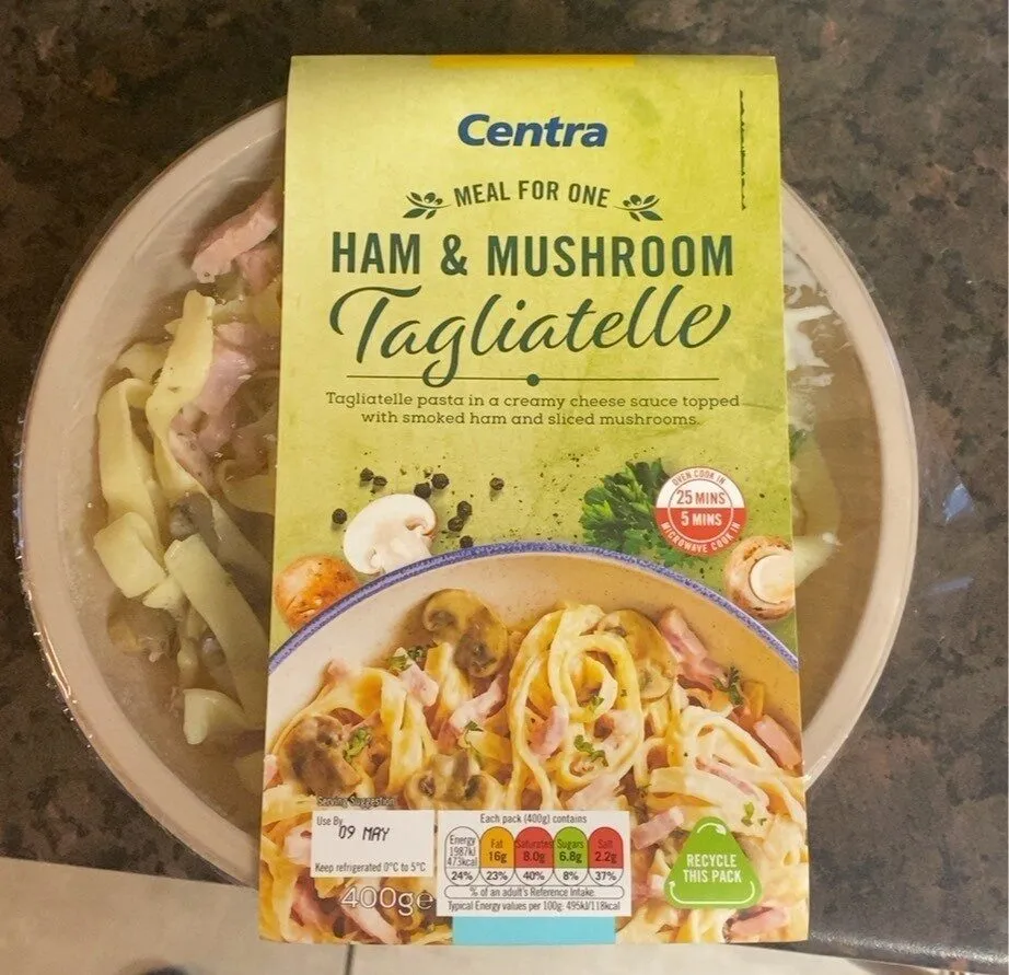 Ham and Mushroom tagliatelle