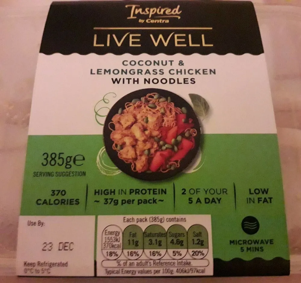 Coconut & lemongrass chicken with noodles