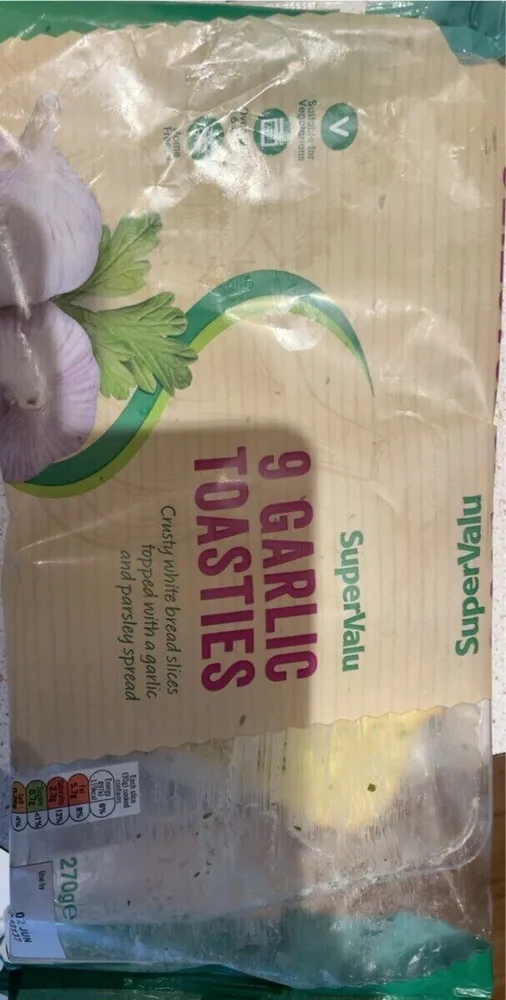 9 GARLIC TOASTIES