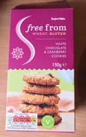 Free from gluten, white chocolat & cramberry cookies