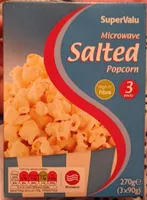 Microwave salted popcorn