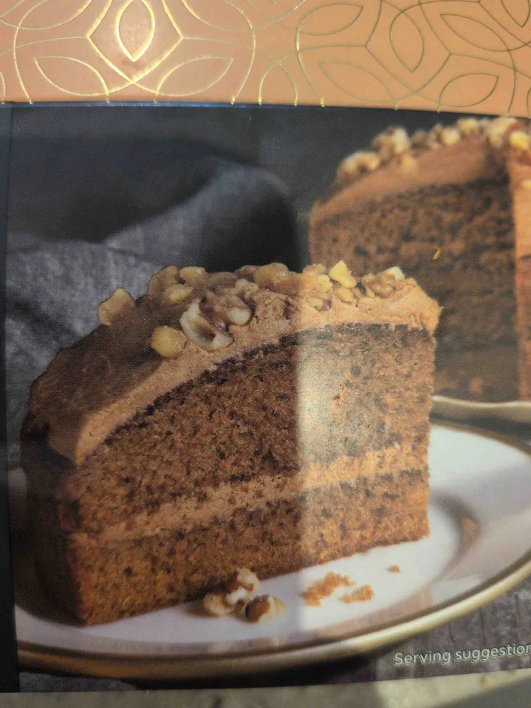 Coffee and walnut cake