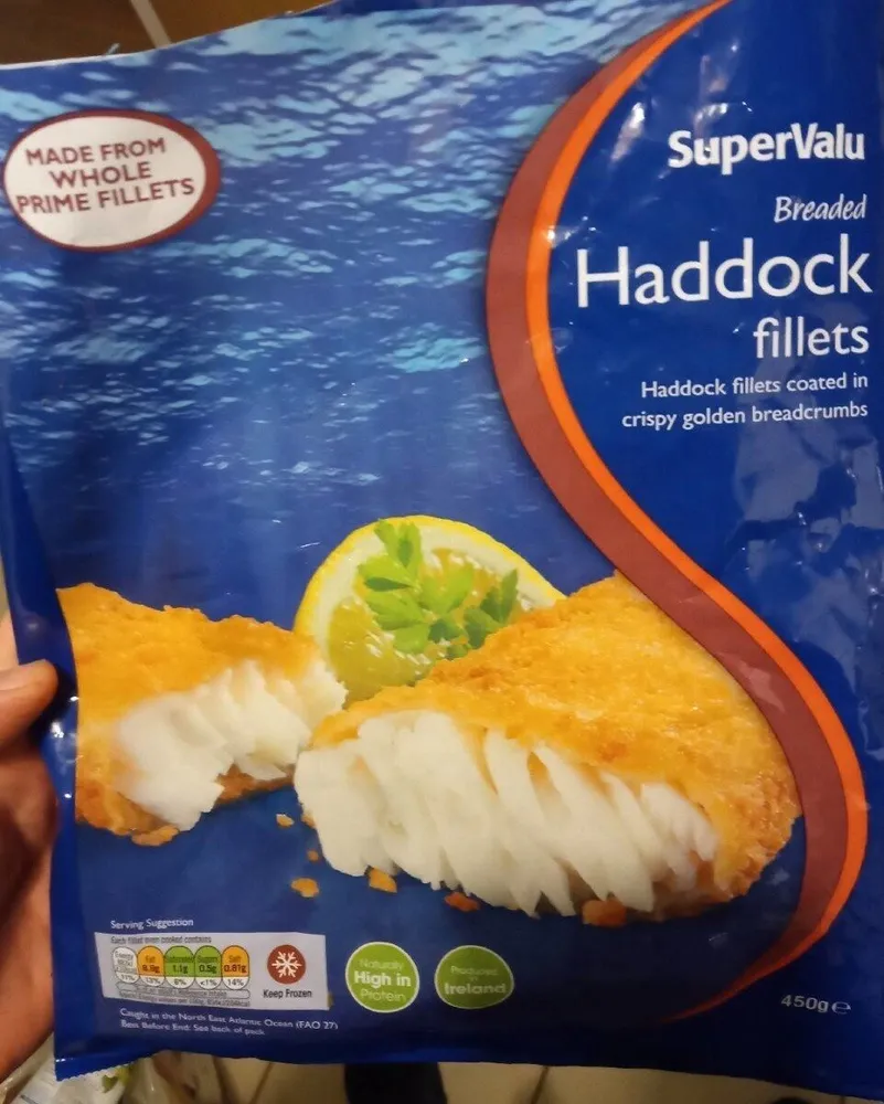 Breaded haddock fillets