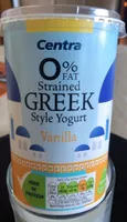 0% Fat Greek Style Yogurt vanilla