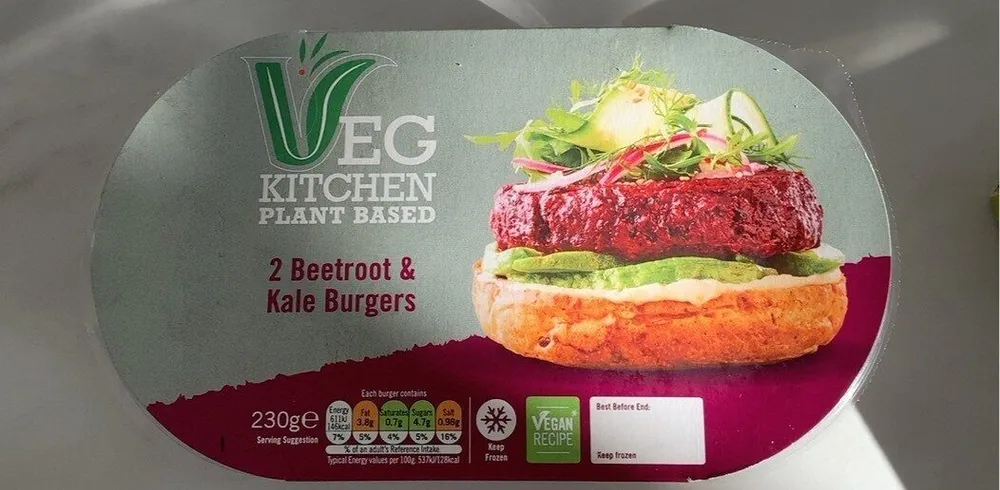 2 beetroot and kale burgers