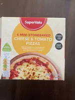 Cheese & tomato pizzas