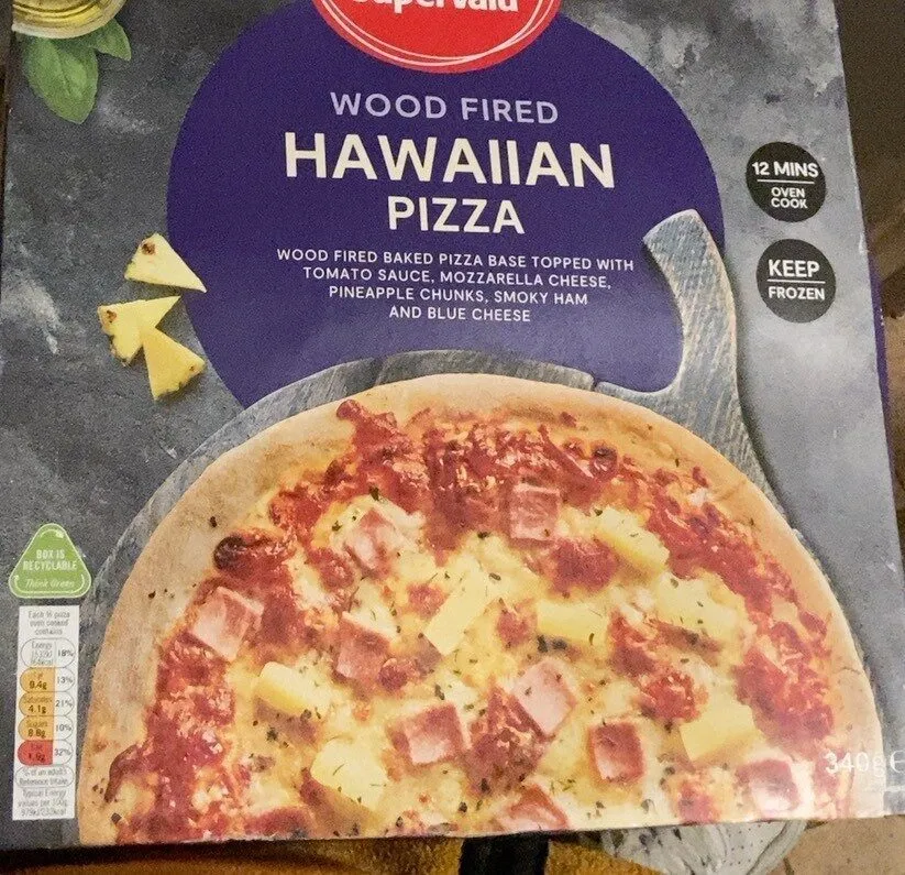 Wood fired hawaiian pizza