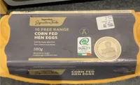 10 free range corn fed hen egg