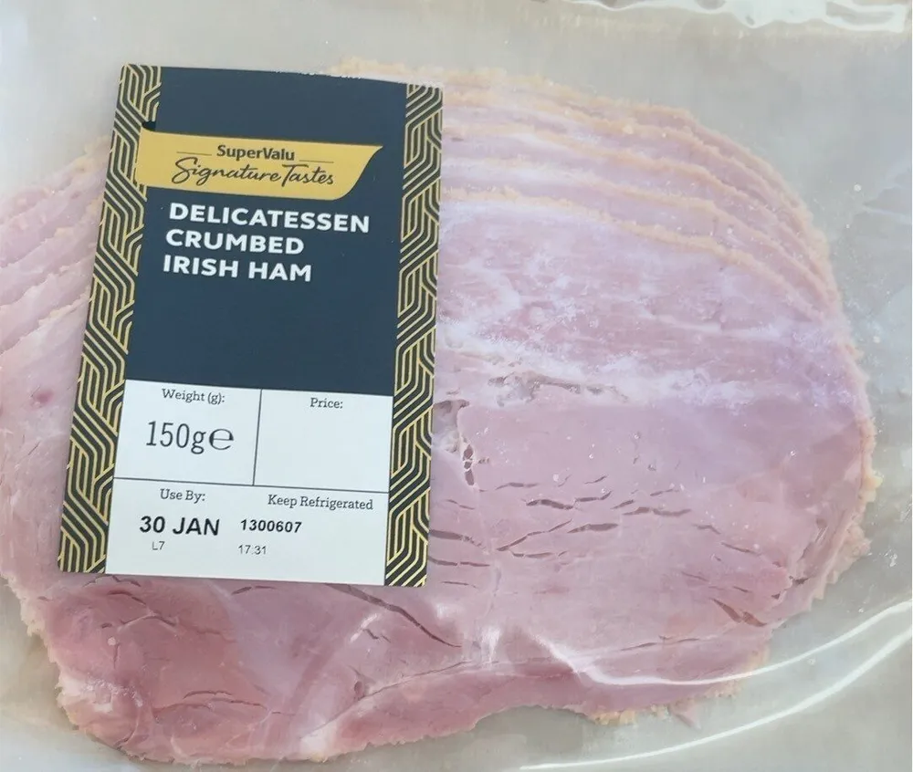Delicatessen crumbed irish ham