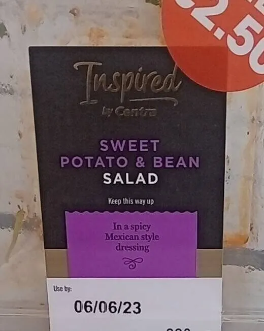 Sweet potato & bean salad