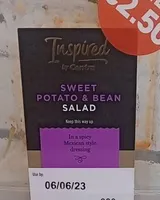 Sweet potato & bean salad