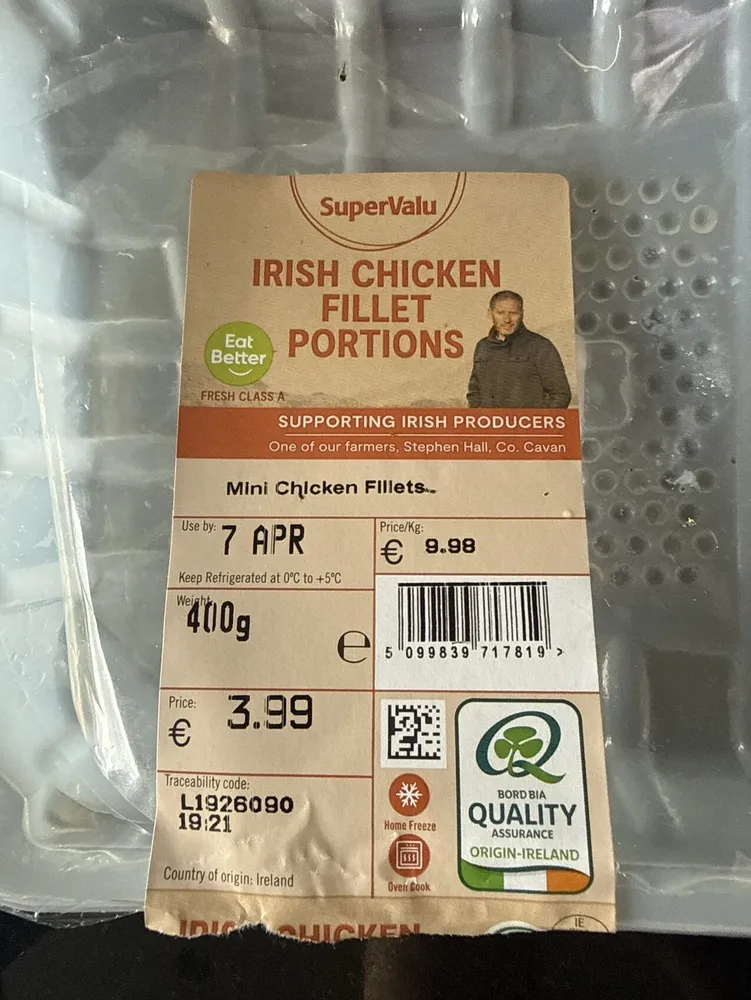 Irish Chicken Fillet Portions