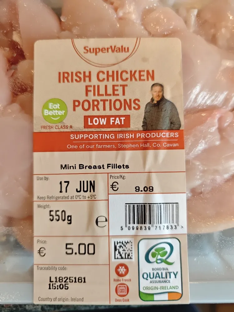 Irish Chicken Fillet Portions Low Fat