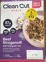Beef Stroganoff with long grain rice