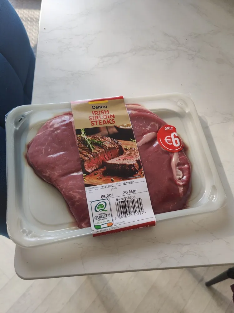 Irish Sirloin Steaks