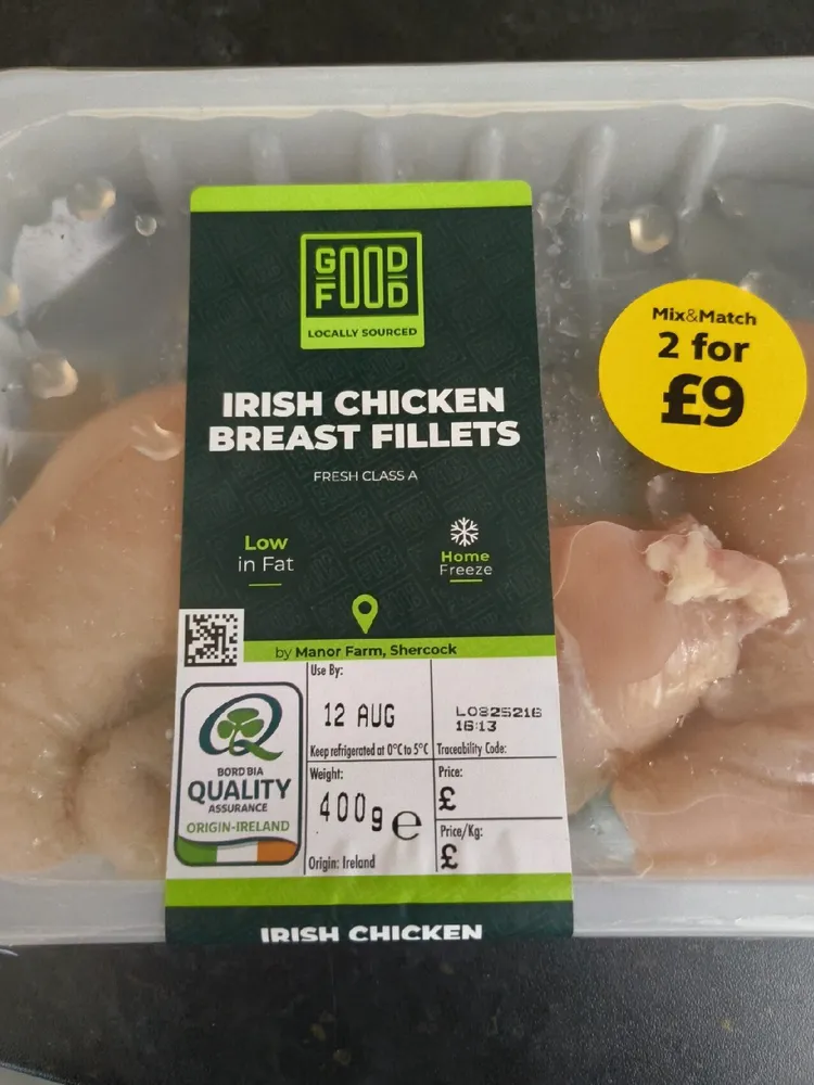 Irish Chicken Breast Fillets