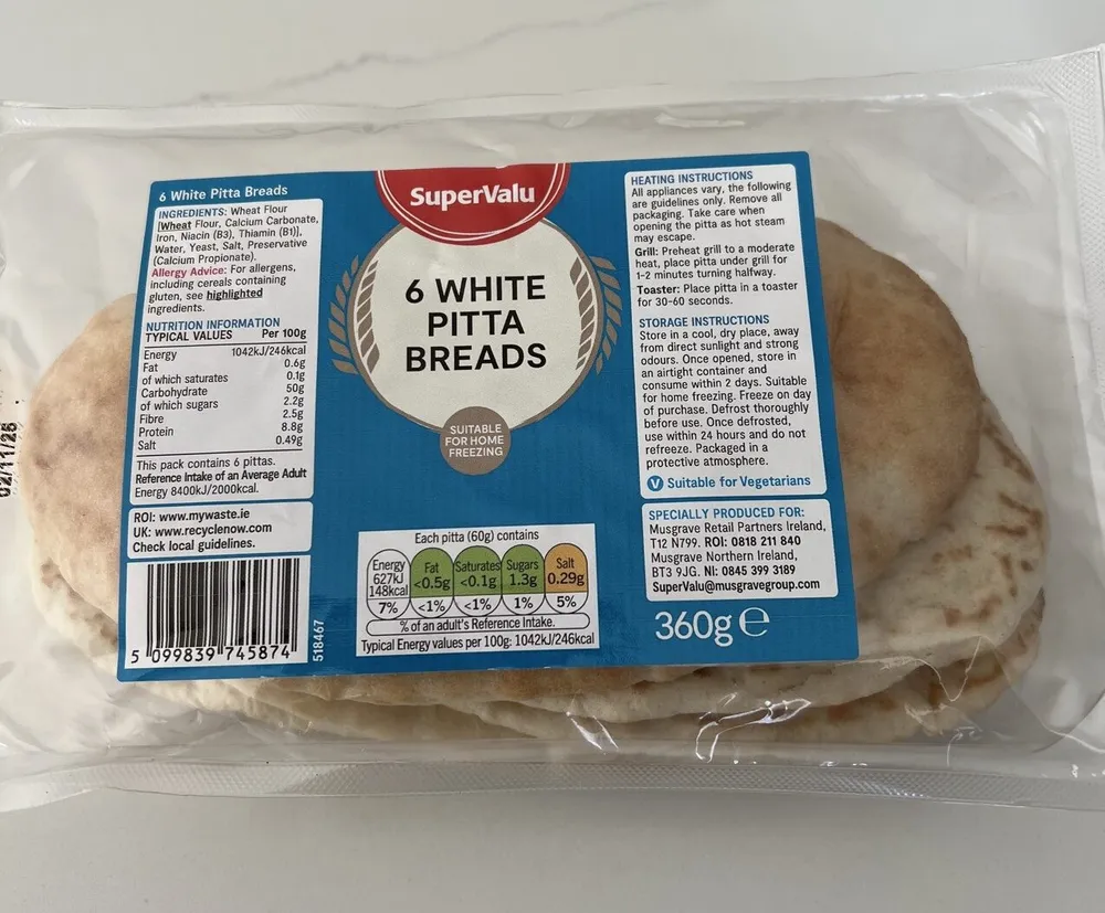 White Pitta Bread