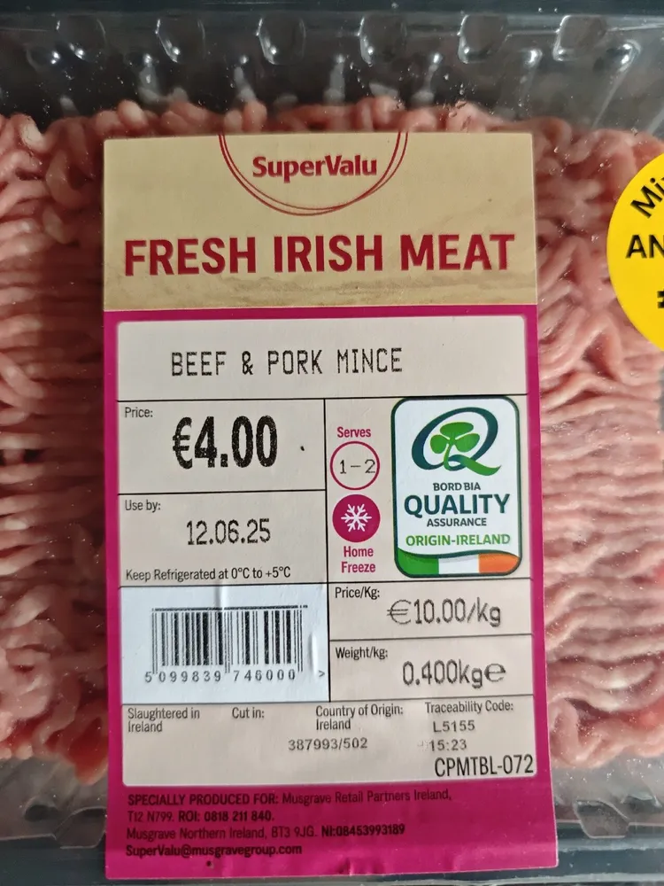 Beef And Pork mince