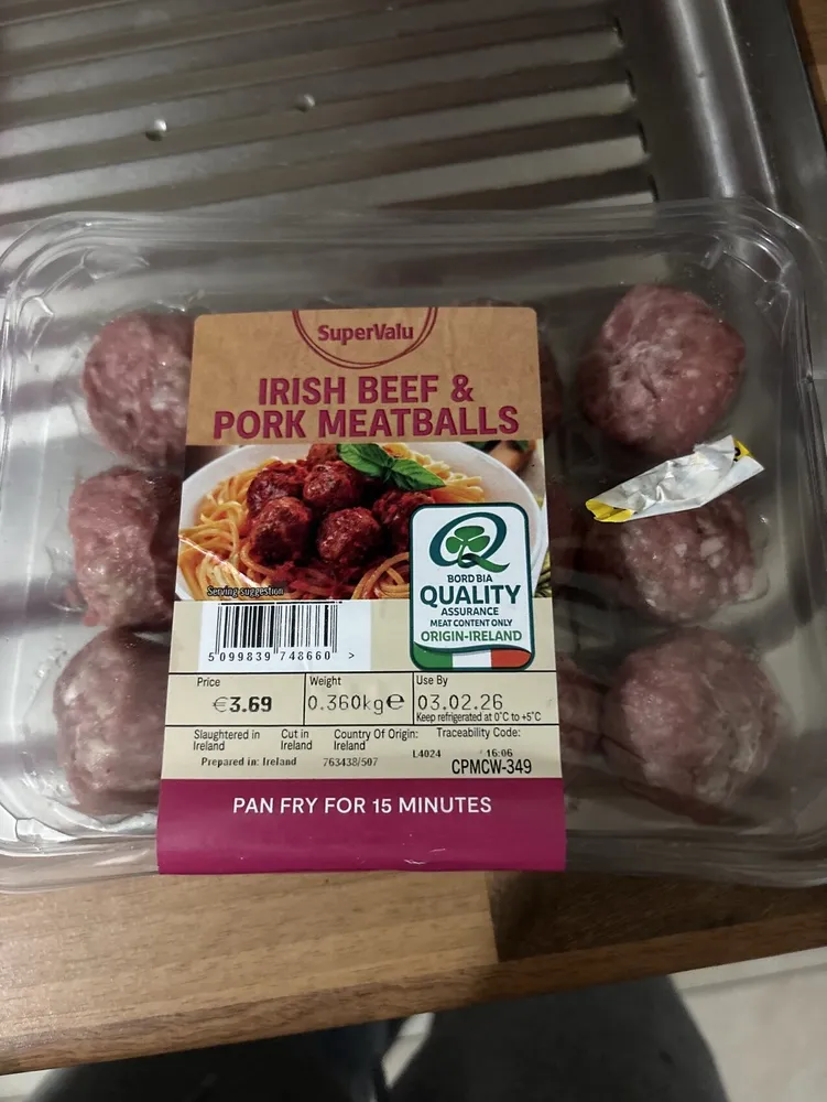 Beef And Pork Meatballs