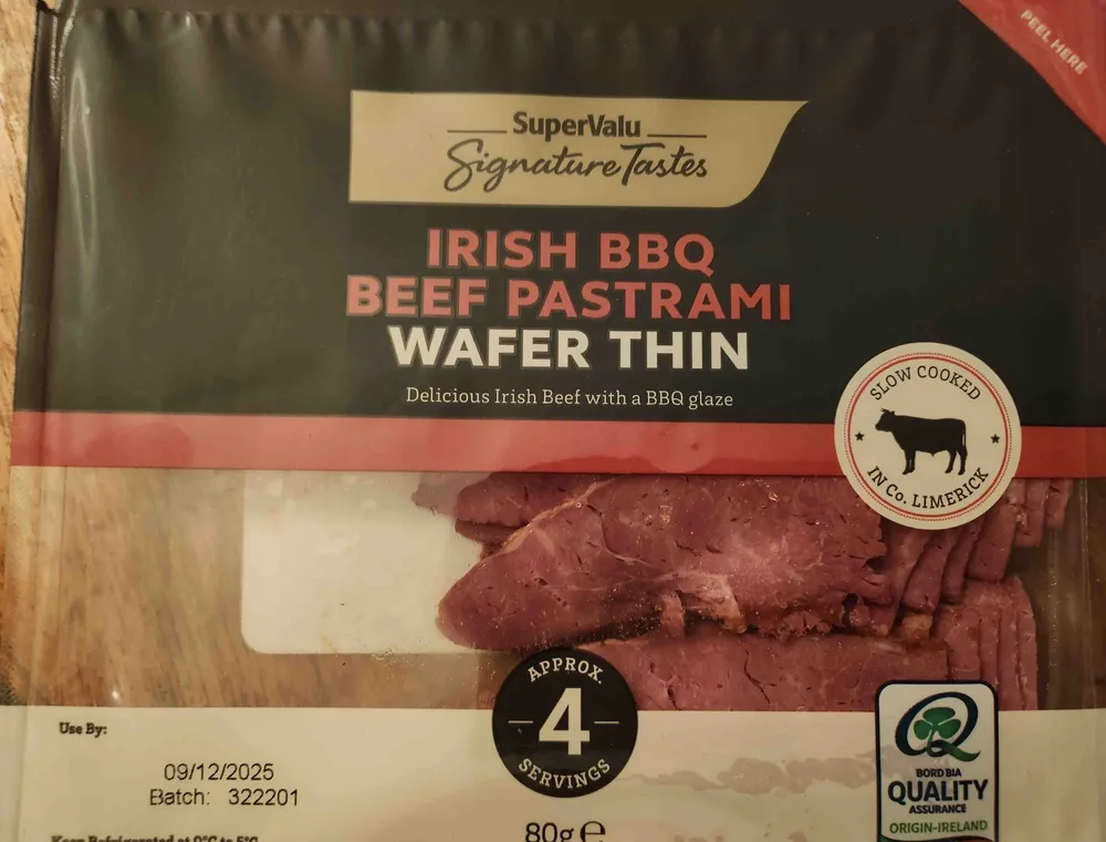 Pastrami bbq wafer thin