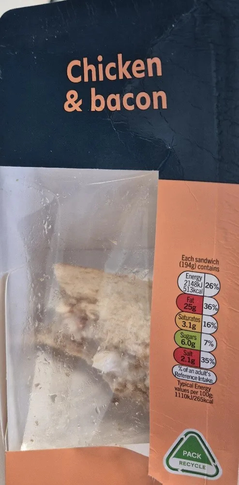 Chicken & Bacon Sandwich