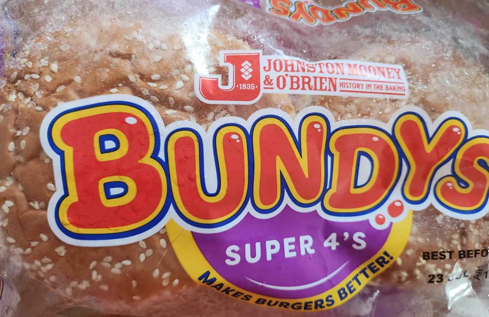 Bread, Burger buns, 80g each