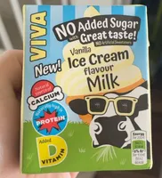 Vanilla ice cream flavour milk