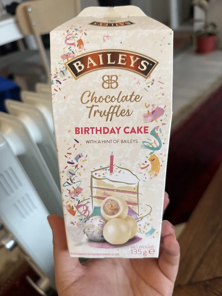 Baileys birthday cake chocolate truffles