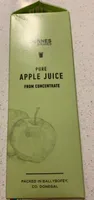 Apple juice from concentrate