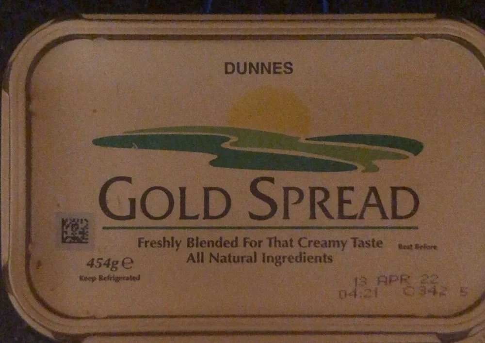 Gold spread butter