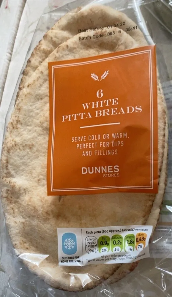 White Pitta Breads