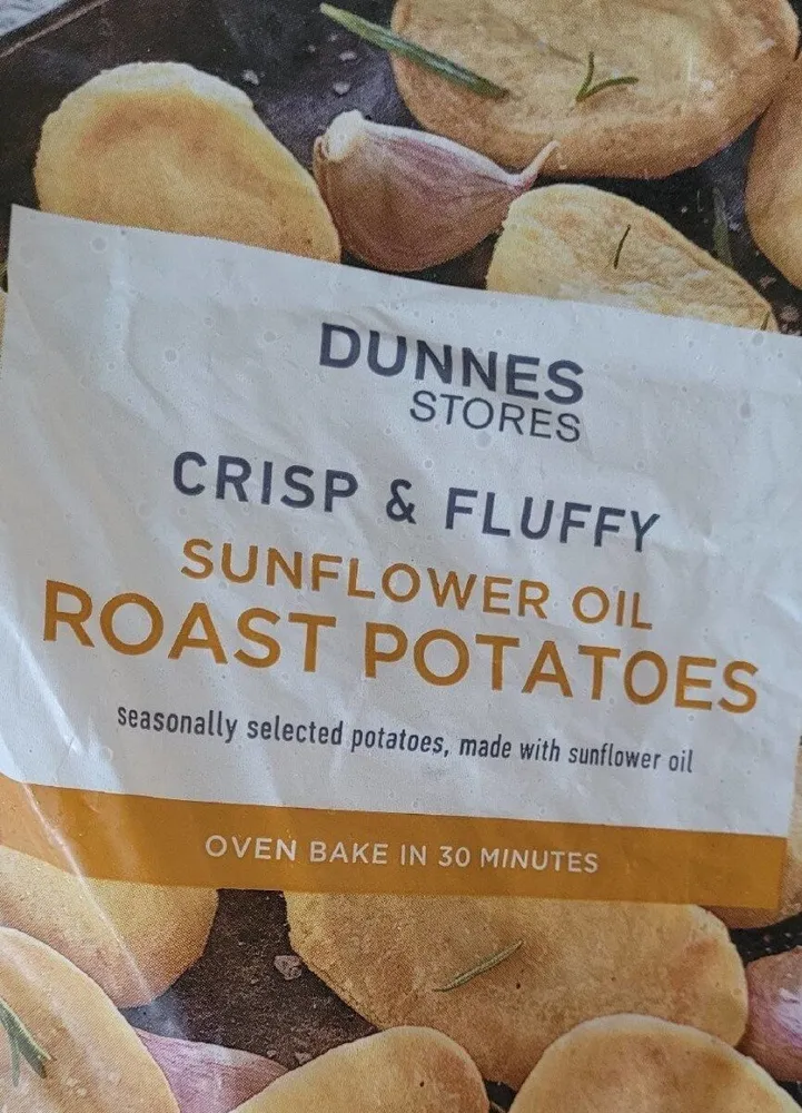Sunflower Oil Roast Potatoes