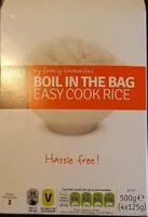 Boil in the bag Easy cook rice
