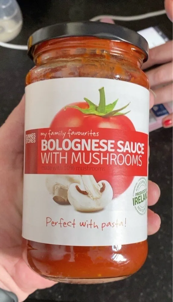 Bolognes sauce with mushrooms