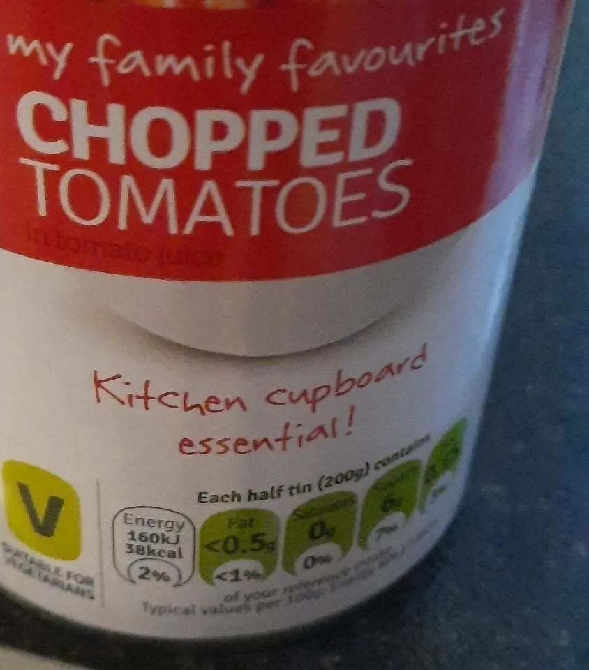 Chopped Tomatoes in Tomato Juice