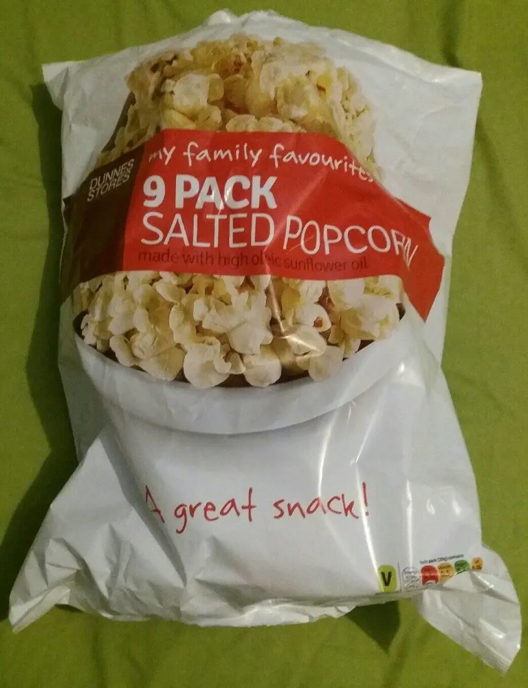 Salted Popped Popcorn