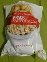 Salted Popped Popcorn