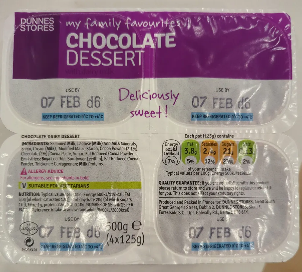 Chocolate dessert