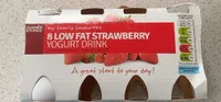 Low fat strawberey yoghurt drink