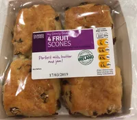 4 Fruit Scobes with juicy sulatanas and irish buttermilk