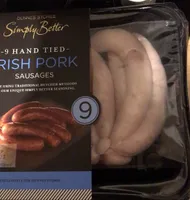 Irish pork sausages