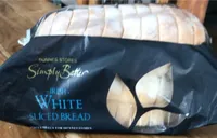 White sliced bread