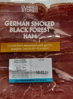 German smoked black forest ham